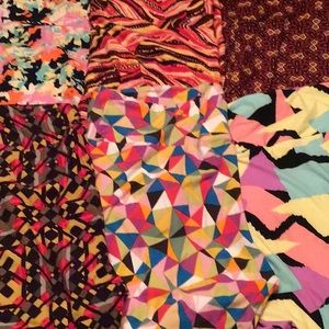 Lularoe. Six pair of tall and curvy leggings